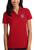 Antigua USWNT Womens Tribute Short Sleeve Polo Shirt