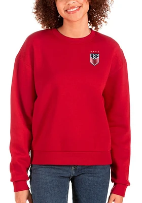 Antigua USWNT Womens Victory Crew Sweatshirt
