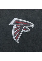 Antigua Atlanta Falcons Mens Charcoal Chenille Logo Victory Long Sleeve Hoodie