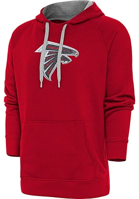 Antigua Atlanta Falcons Mens Full Front Chenille Victory Long Sleeve Hoodie