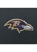 Antigua Baltimore Ravens Mens Charcoal Chenille Logo Victory Long Sleeve Hoodie