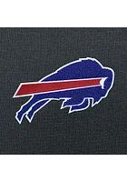 Antigua Buffalo Bills Mens Charcoal Chenille Logo Victory Long Sleeve Hoodie