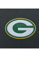 Antigua Green Bay Packers Mens Charcoal Chenille Logo Victory Long Sleeve Hoodie