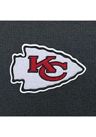 Antigua Kansas City Chiefs Mens Charcoal Chenille Logo Victory Long Sleeve Hoodie