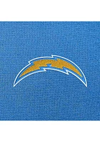 Antigua Los Angeles Chargers Mens Blue Chenille Logo Victory Long Sleeve Hoodie