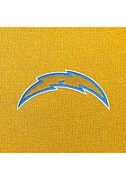 Antigua Los Angeles Chargers Mens Gold Chenille Logo Victory Long Sleeve Hoodie
