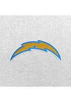 Antigua Los Angeles Chargers Mens White Full Front Chenille Victory Long Sleeve Hoodie