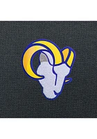 Antigua Los Angeles Rams Mens Charcoal Chenille Logo Victory Long Sleeve Hoodie
