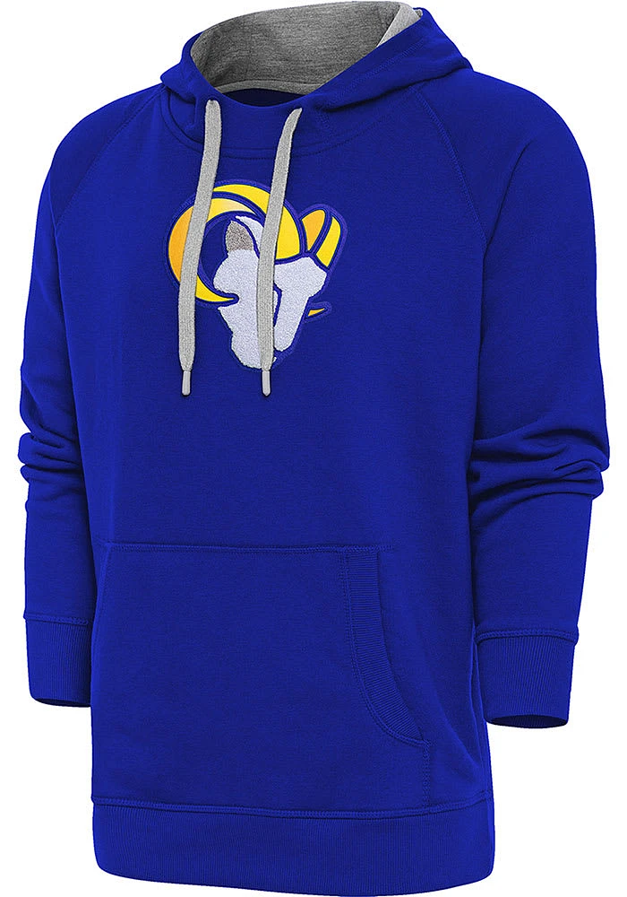 Antigua Los Angeles Rams Mens Full Front Chenille Victory Long Sleeve Hoodie