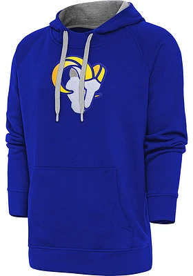 Antigua Los Angeles Rams Mens Full Front Chenille Victory Long Sleeve Hoodie