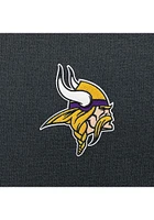Antigua Minnesota Vikings Mens Charcoal Chenille Logo Victory Long Sleeve Hoodie