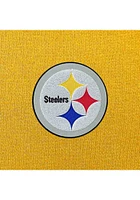 Antigua Pittsburgh Steelers Mens Gold Full Front Chenille Victory Long Sleeve Hoodie