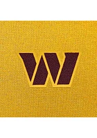 Antigua Washington Commanders Mens Gold Chenille Logo Victory Long Sleeve Hoodie
