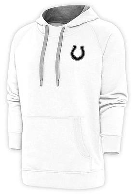Antigua Indianapolis Colts Mens White Victory Pullover Hood Long Sleeve Hoodie