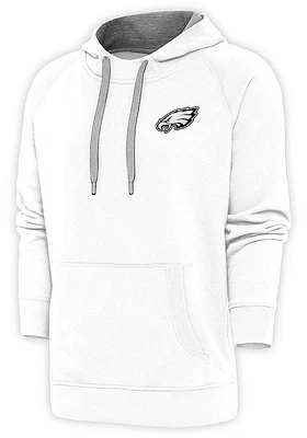 Antigua Philadelphia Eagles Mens White Victory Pullover Hood Long Sleeve Hoodie