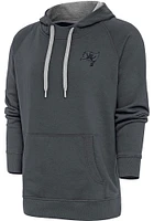 Antigua Tampa Bay Buccaneers Mens Charcoal Tonal Logo Victory Long Sleeve Hoodie