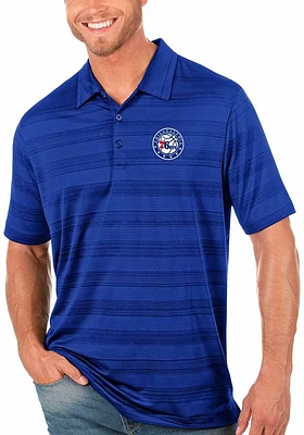 Antigua Philadelphia 76ers Mens Compass Short Sleeve Polo