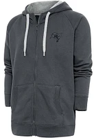 Antigua Tampa Bay Buccaneers Mens Charcoal Tonal Logo Victory Long Sleeve Full Zip Jacket