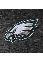 Antigua Philadelphia Eagles Mens Black Chenille Logo Action Hood Long Sleeve Hoodie