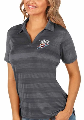 Antigua Oklahoma City Thunder Womens Compass Short Sleeve Polo Shirt