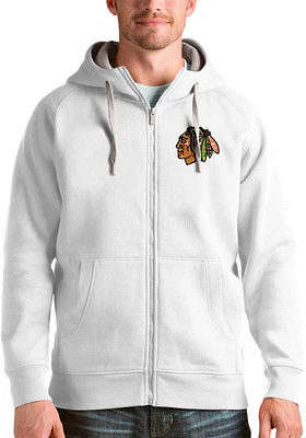 Antigua Chicago Blackhawks Mens Victory Full Long Sleeve Zip Jacket
