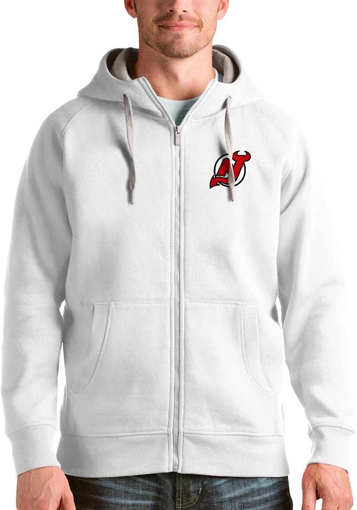 Antigua New Jersey Devils Mens Victory Long Sleeve Full Zip Jacket