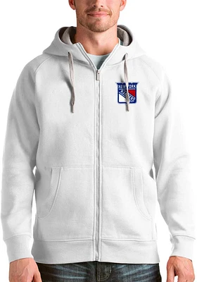 Antigua New York Rangers Mens Victory Long Sleeve Full Zip Jacket
