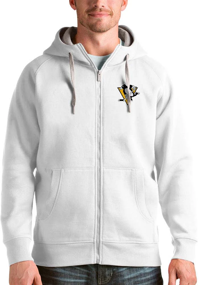 Antigua Pittsburgh Penguins Mens Victory Long Sleeve Full Zip Jacket