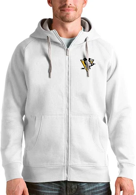 Antigua Pittsburgh Penguins Mens Victory Long Sleeve Full Zip Jacket