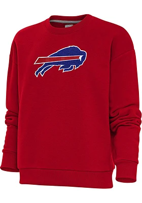 Antigua Buffalo Bills Womens Full Front Chenille Victory Crew Sweatshirt