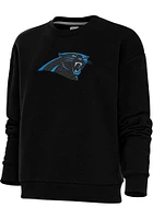 Antigua Carolina Panthers Womens Full Front Chenille Victory Crew Sweatshirt