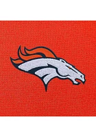 Antigua Denver Broncos Womens Orange Chenille Logo Victory Crew Sweatshirt