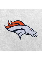 Antigua Denver Broncos Womens White Full Front Chenille Victory Crew Sweatshirt