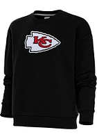 Antigua Kansas City Chiefs Womens Full Front Chenille Victory Crew Sweatshirt