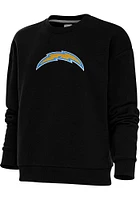 Antigua Los Angeles Chargers Womens Full Front Chenille Victory Crew Sweatshirt
