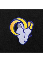Antigua Los Angeles Rams Womens Black Chenille Logo Victory Crew Sweatshirt