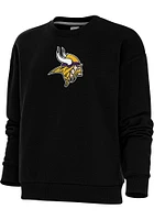 Antigua Minnesota Vikings Womens Full Front Chenille Victory Crew Sweatshirt