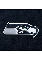 Antigua Seattle Seahawks Womens Navy Blue Full Front Chenille Victory Crew Sweatshirt