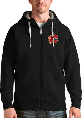 Antigua Calgary Flames Mens Victory Long Sleeve Full Zip Jacket