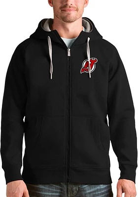 Antigua New Jersey Devils Mens Victory Long Sleeve Full Zip Jacket
