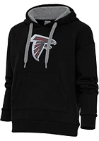 Antigua Atlanta Falcons Womens Chenille Logo Victory Hooded Sweatshirt