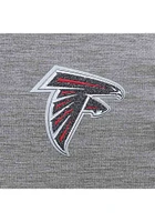 Antigua Atlanta Falcons Womens Grey Chenille Logo Victory Hooded Sweatshirt
