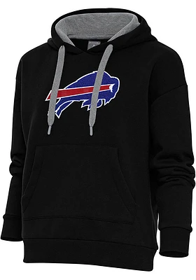 Antigua Buffalo Bills Womens Chenille Logo Victory Hooded Sweatshirt