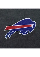 Antigua Buffalo Bills Womens Charcoal Chenille Logo Victory Hooded Sweatshirt
