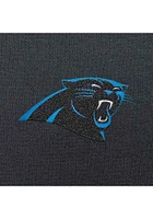 Antigua Carolina Panthers Womens Charcoal Chenille Logo Victory Hooded Sweatshirt