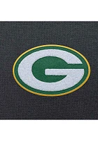 Antigua Green Bay Packers Womens Charcoal Chenille Logo Victory Hooded Sweatshirt