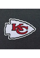 Antigua Kansas City Chiefs Womens Charcoal Chenille Logo Victory Hooded Sweatshirt