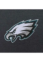 Antigua Philadelphia Eagles Womens Charcoal Chenille Logo Victory Hooded Sweatshirt