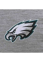 Antigua Philadelphia Eagles Womens Grey Chenille Logo Victory Hooded Sweatshirt