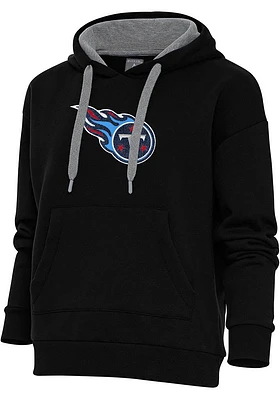 Antigua Tennessee Titans Womens Chenille Logo Victory Hooded Sweatshirt